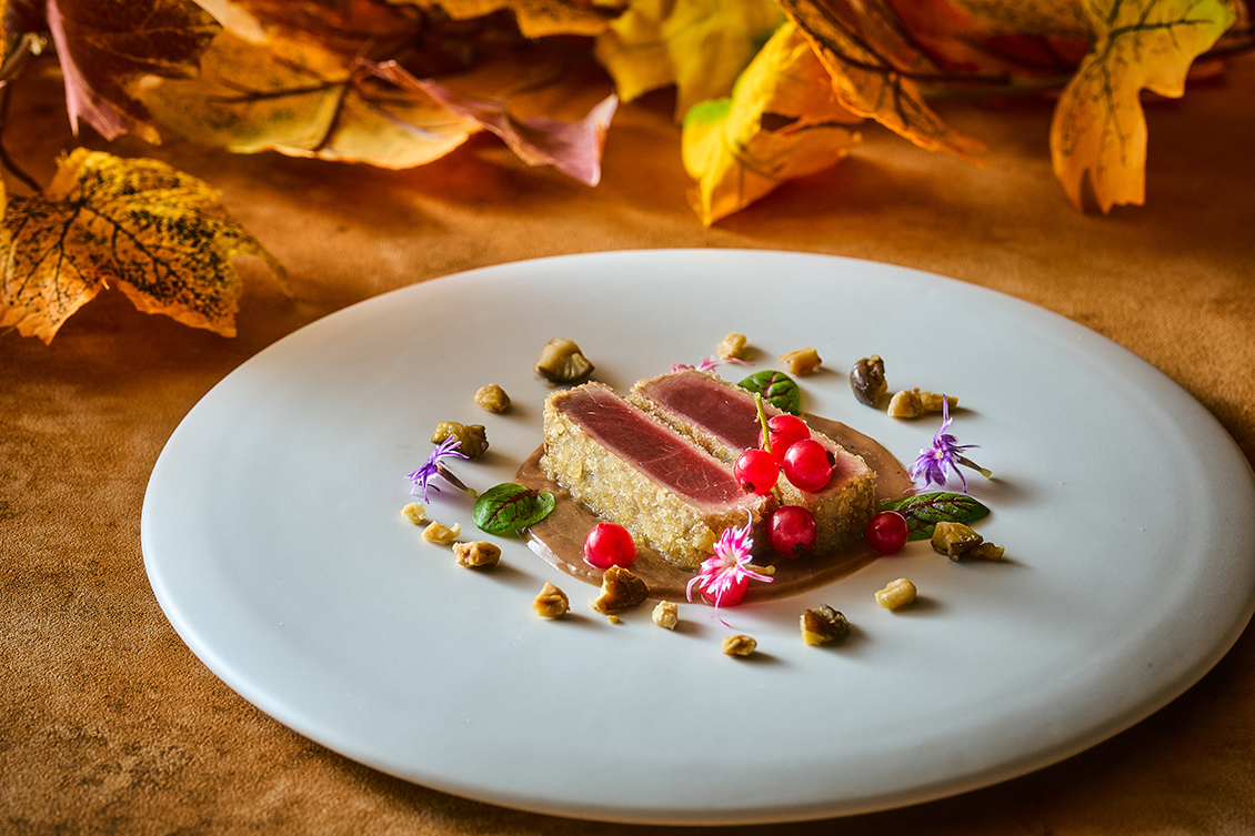 Truffle-Scented Tuna Fritto with Chestnut Purée